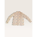 Basic Editions Kmart Womens M Turtleneck White Scarecrow Pumpkin Fall Halloween