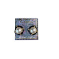 Cezanne Beaute Clip On Earrings Black Gold Faux Pearl 1990s Vintage