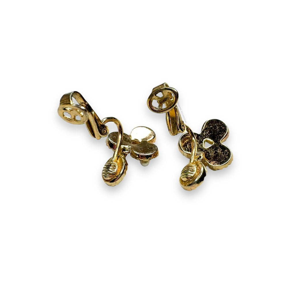 Crown Trifari Alfred Philippe AB Crystal Faux Pearl Earring Bracelet Set