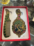 Mirror comb vanity set