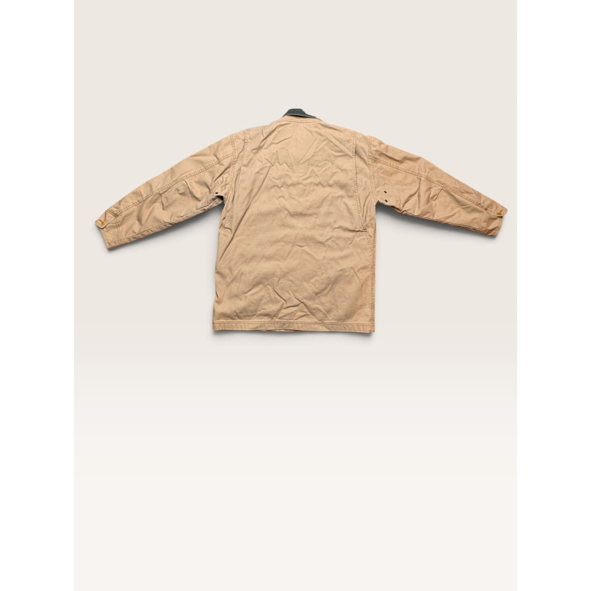 L.L. Bean Mens Large Original Field Coat Khaki Canvas Flannel Lined Vintage 90s