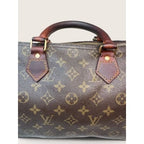 Louis Vuitton Monogram Canvas Speedy 30 Handbag Tote 1980s Vintage Authenticated