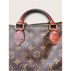 Louis Vuitton Monogram Canvas Speedy 30 Handbag Tote 1980s Vintage Authenticated