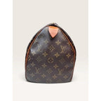 Louis Vuitton Monogram Canvas Speedy 30 Handbag Tote 1980s Vintage Authenticated