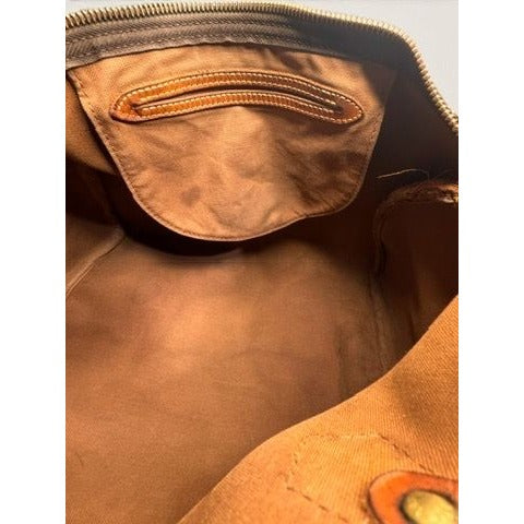 Louis Vuitton Monogram Canvas Speedy 30 Handbag Tote 1980s Vintage Authenticated