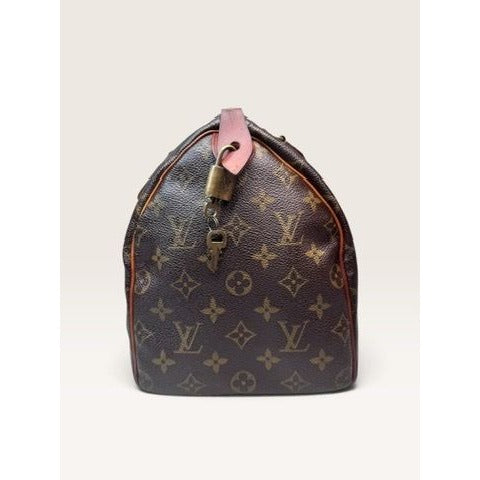 Louis Vuitton Monogram Canvas Speedy 30 Handbag Tote 1980s Vintage Authenticated