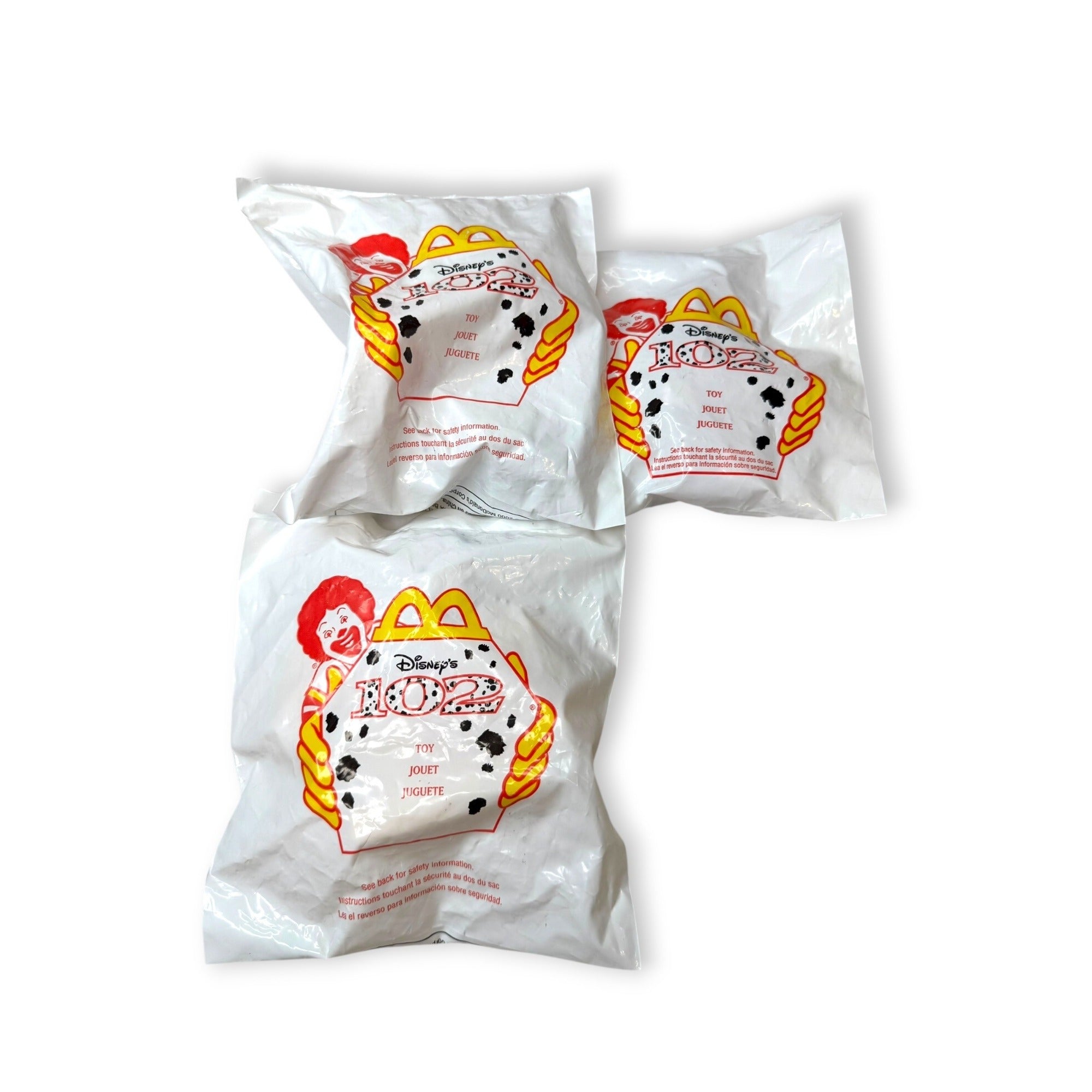 Disneys 102 Dalmatians McDonalds Happy Meal Toys Lot of 3