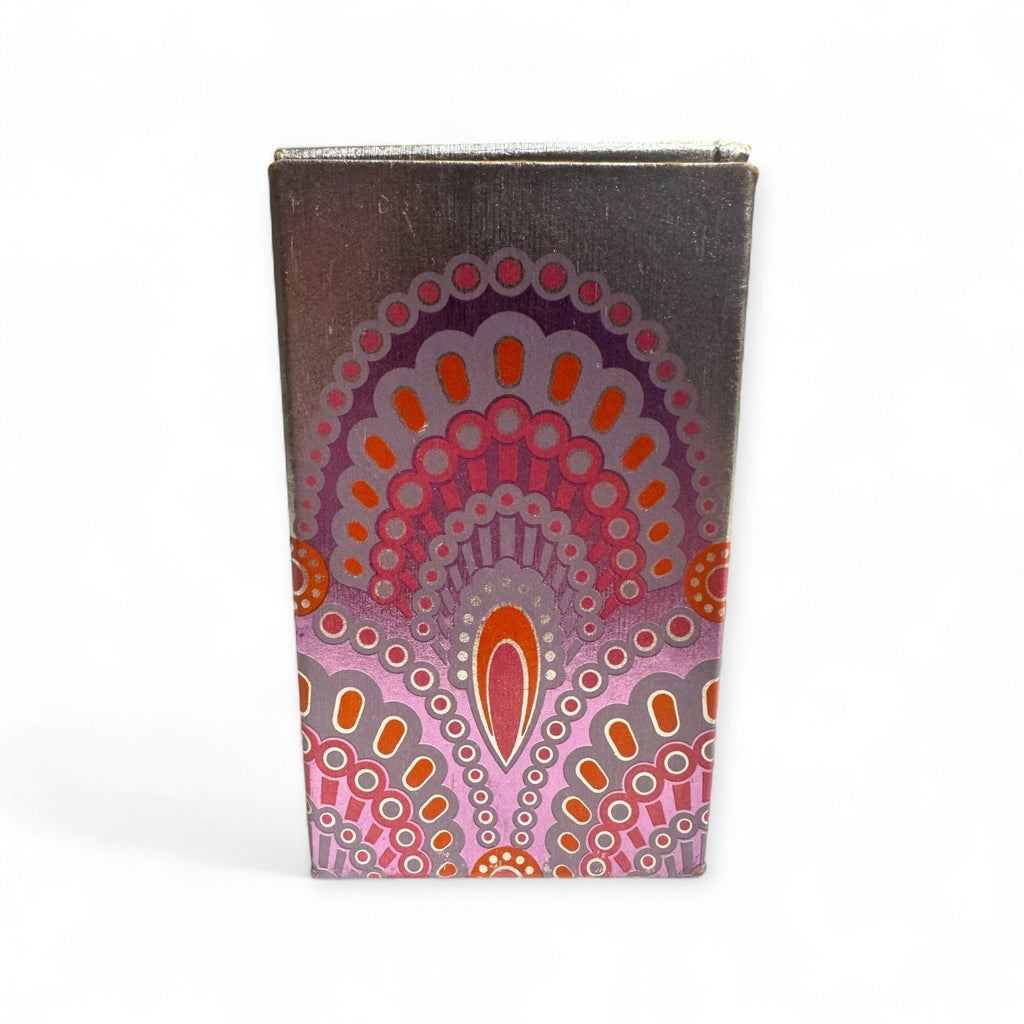 Avon Brocade Cologne Mist 2 Oz Silver Ornate Glass Bottle Original Box 80% Full