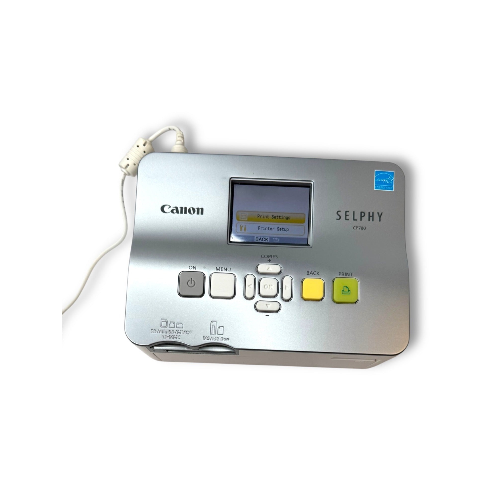 Canon Selphy CP780 Compact Photo Printer Box Accessories
