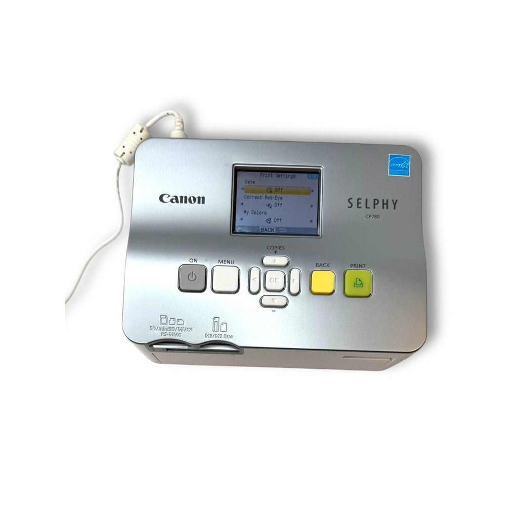 Canon Selphy CP780 Compact Photo Printer Box Accessories