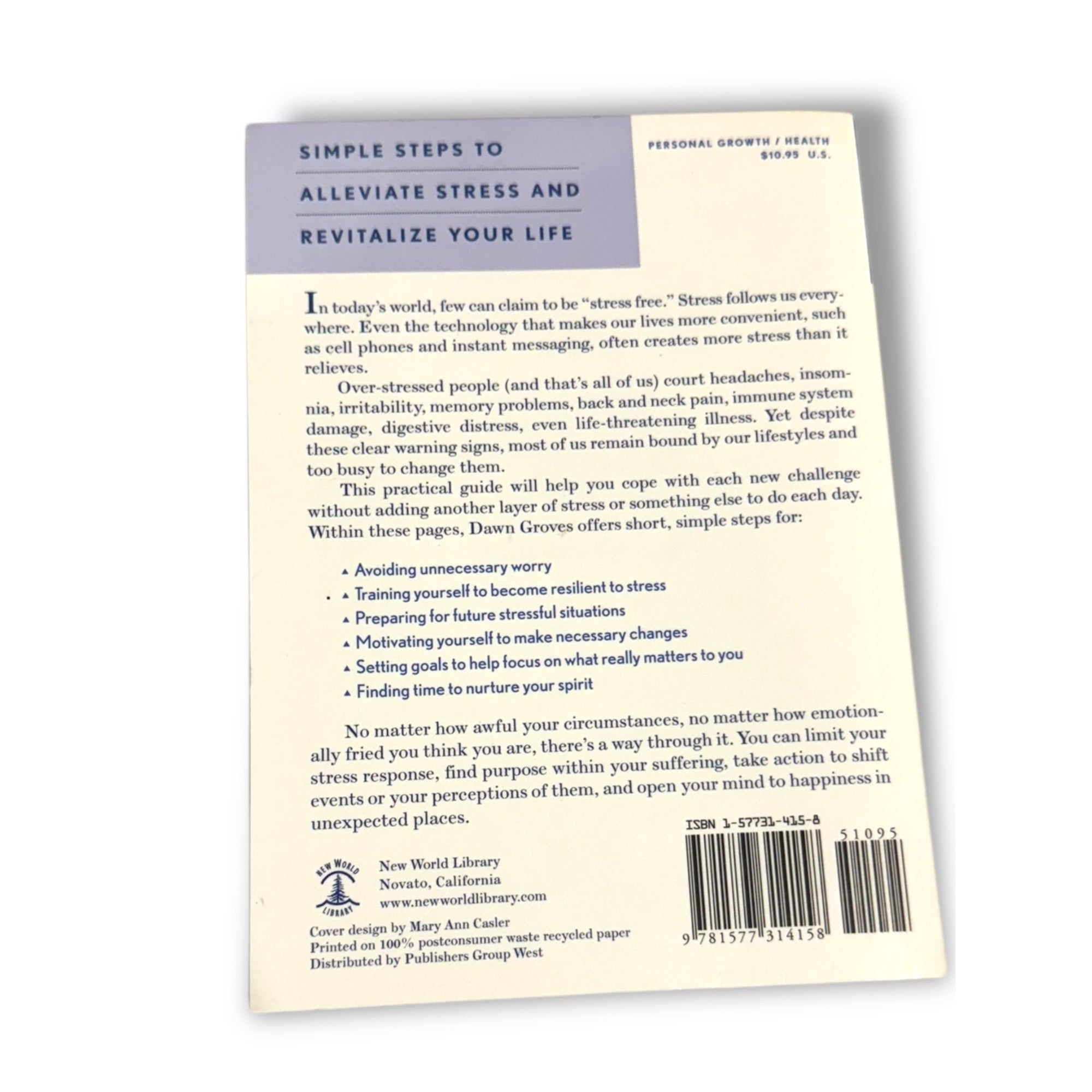 Stress Reduction For Busy People By Dawn Groves