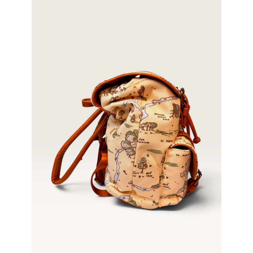 Loungefly Disney Winnie Pooh Hundred Acre Wood Map Buckle Mini Backpack New