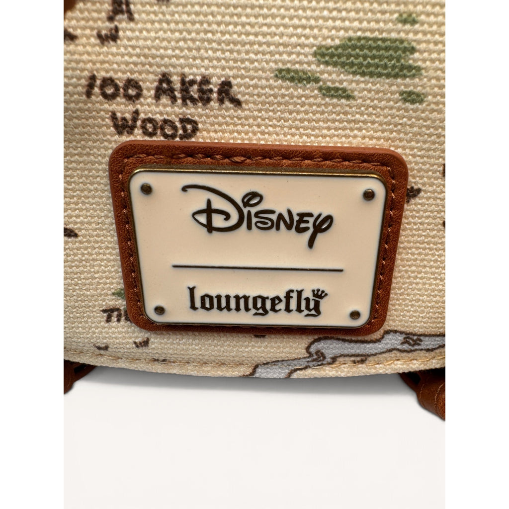 Loungefly Disney Winnie Pooh Hundred Acre Wood Map Buckle Mini Backpack New