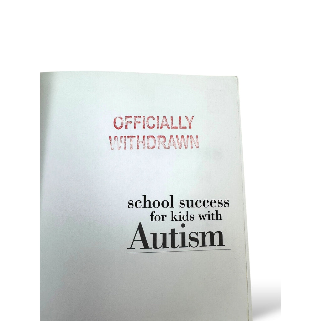 School Success For Kids With Autism Book by Egel Holman Barthold PHD