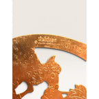 Lillian Vernon Gold Tone Metal Christmas Ornaments Set of 4 80s