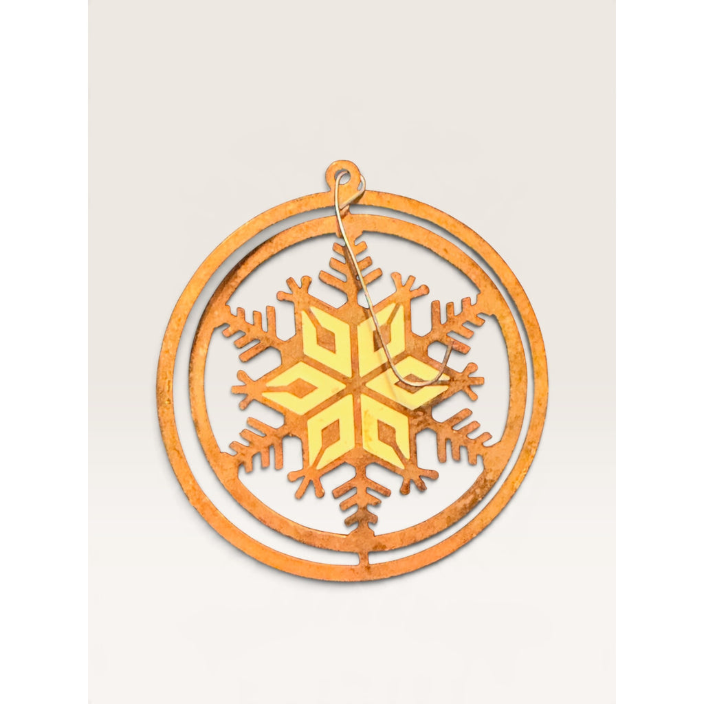 Lillian Vernon Gold Tone Metal Christmas Ornaments Set of 4 80s