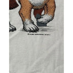 Hanes Men's L Shirt White Dogs Santa Hats Graphic Single Stitch 1995 VIntage