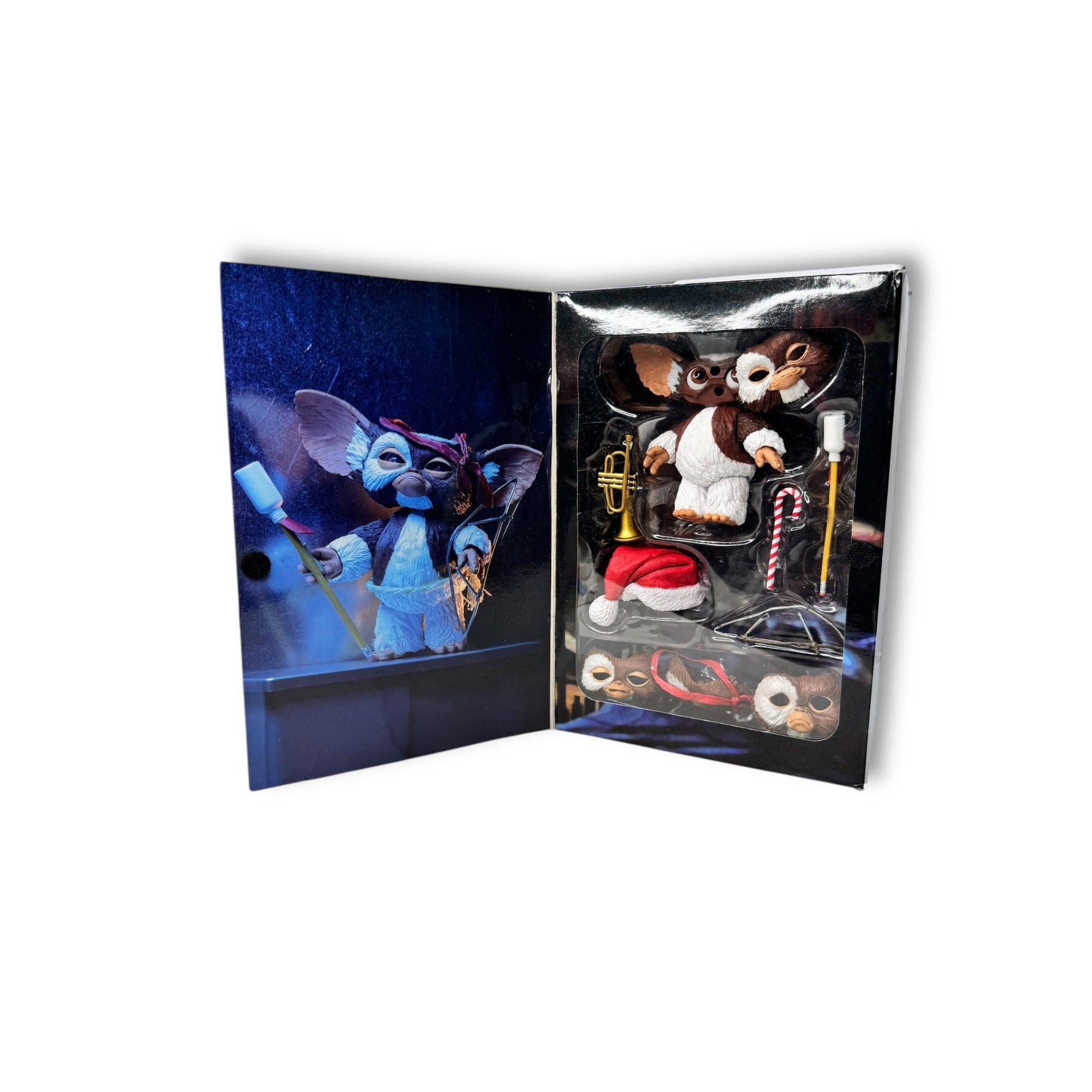 NECA Gremlins Gizmo Mogwai Action Figure with Accessories Holiday Set