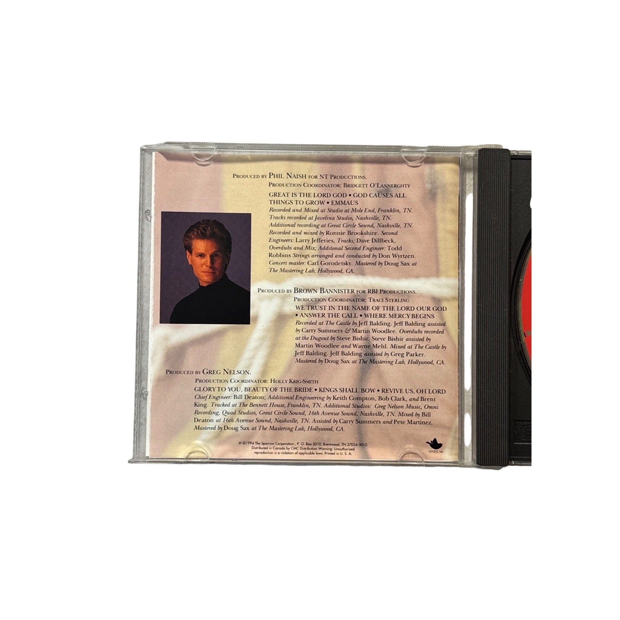 Steve Green Where Mercy Begins 1994 Sparrow Records Christian CD