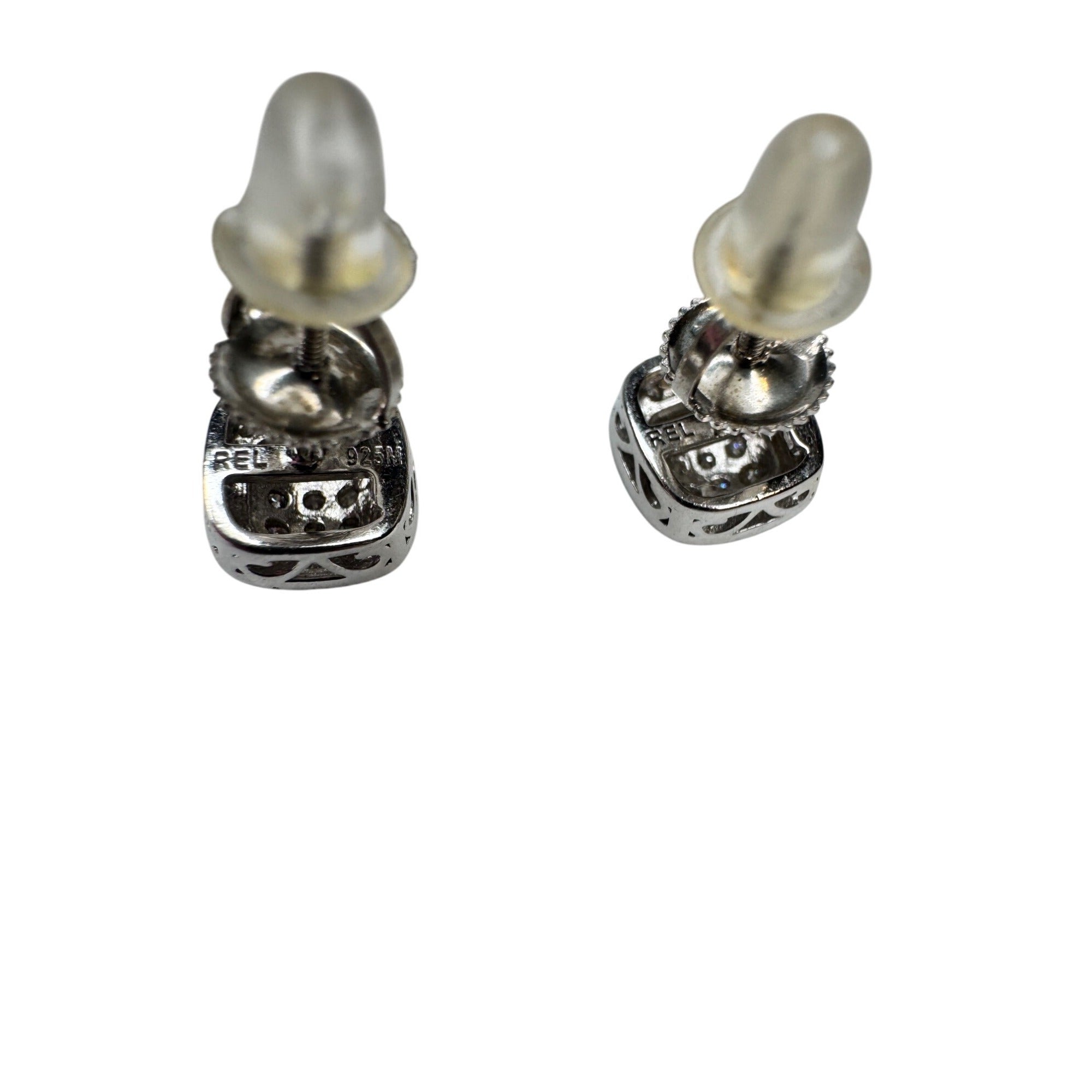 Moissanite Stud Earrings 0.55 CTW 925 Sterling Silver Screw Back