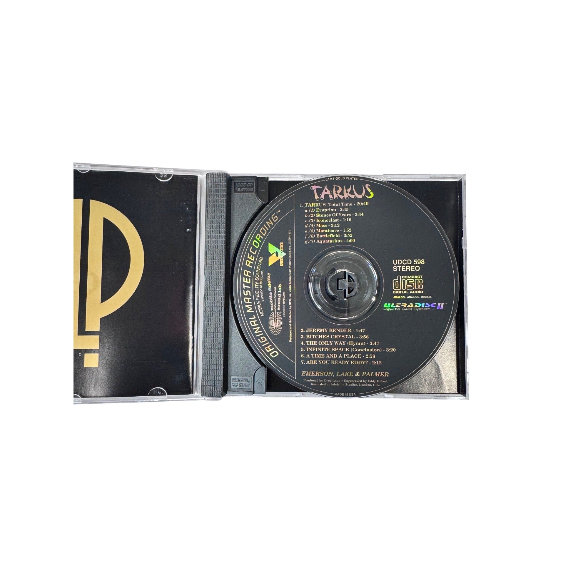 Emerson Lake Palmer Tarkus MFSL 24K Gold Ultradisc II CD