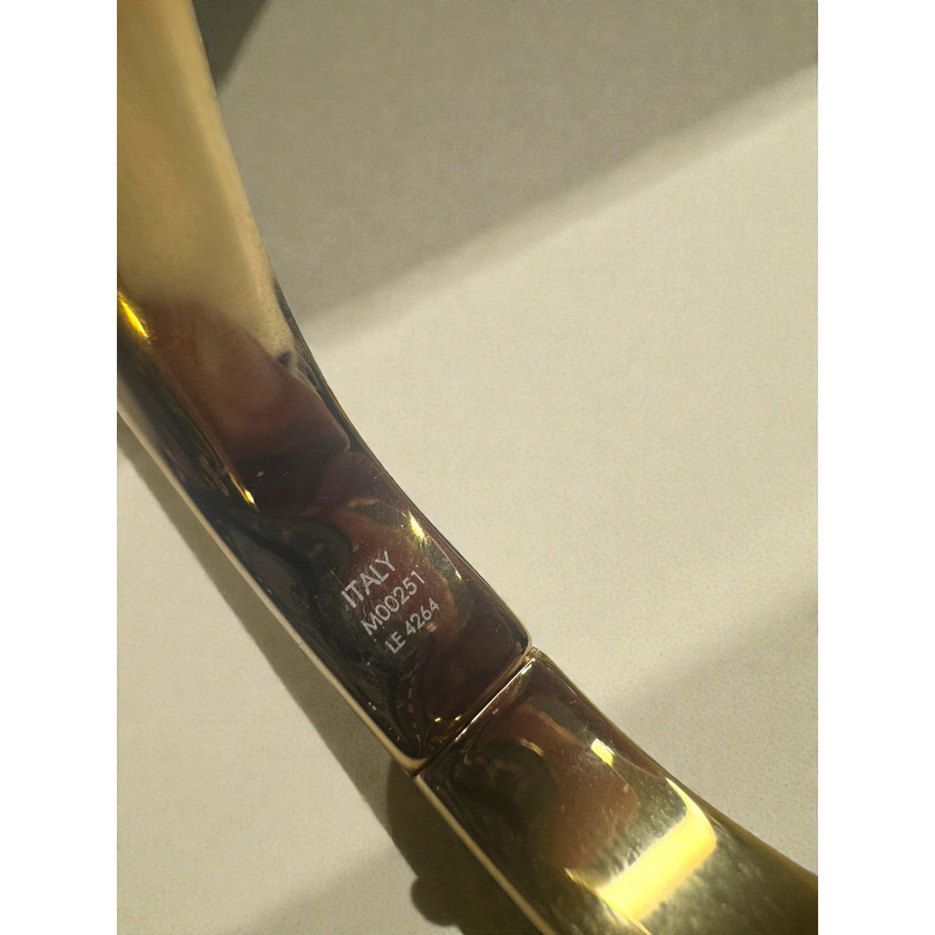 Louis Vuitton Nanogram Monogram Bangle Bracelet M00251 LE4264 Gold Tone