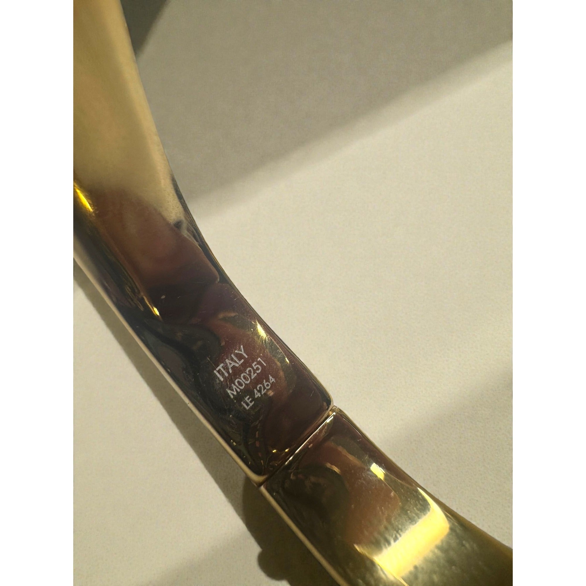 Louis Vuitton Nanogram Monogram Bangle Bracelet M00251 LE4264 Gold Tone