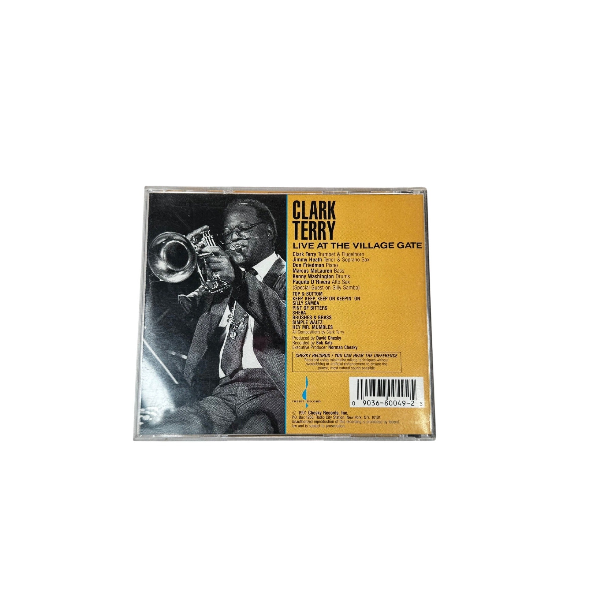 Clark Terry Live At The Village Gate 1991 CD Chesky Records Jazz