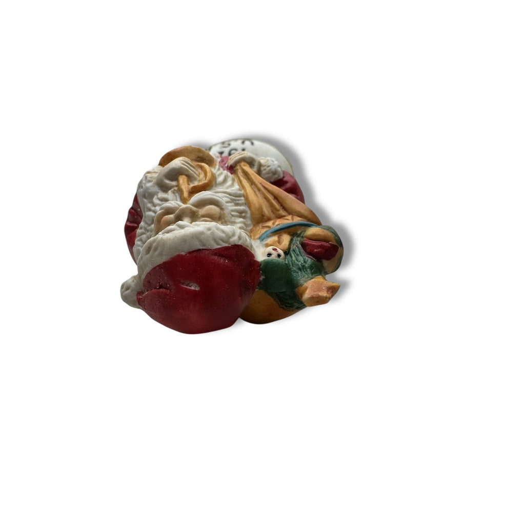 1990s Caldor Stores Porcelain Santa Figurine 1925 USA Father Christmas 5”