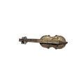 DeNicola Violin Brooch Gold Tone Crystal Musical Instrument 1960s Vintage