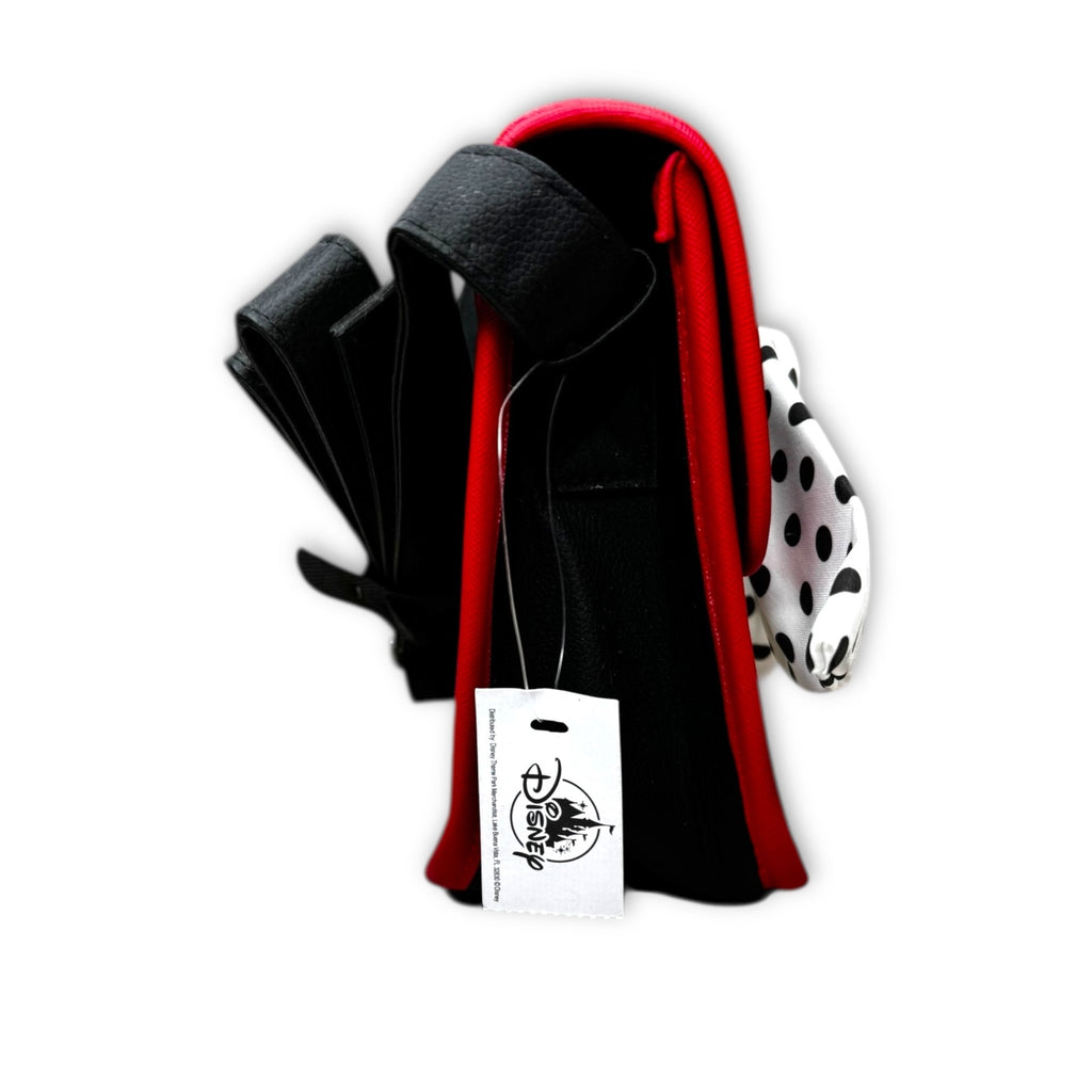 Disney Arrivederci Minnie Crossbody Bag Red Black White Polka Dot