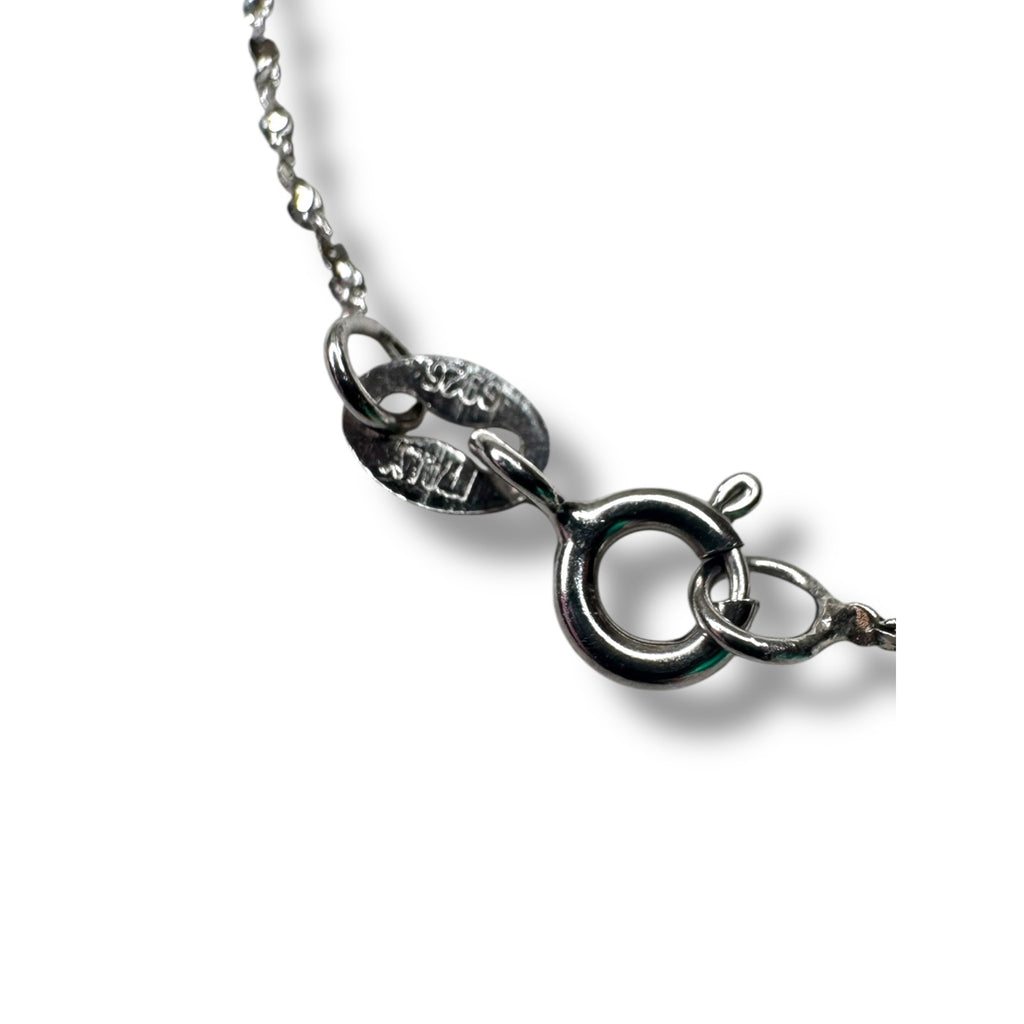 Reyhan Hakki Sterling Silver Black Sapphire Pendant Necklace 16"