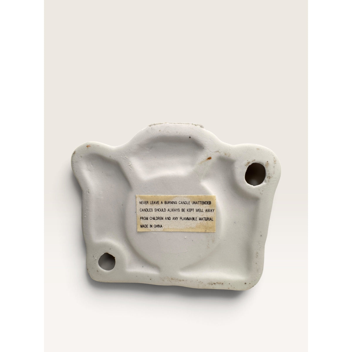 Giftco Ceramic Brick Church Votive Tealight Candle Holder Christmas Village Vintage
