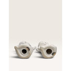 Angel Taper Candle Holders Ceramic White Set of 2 Vintage 1970s Unbranded