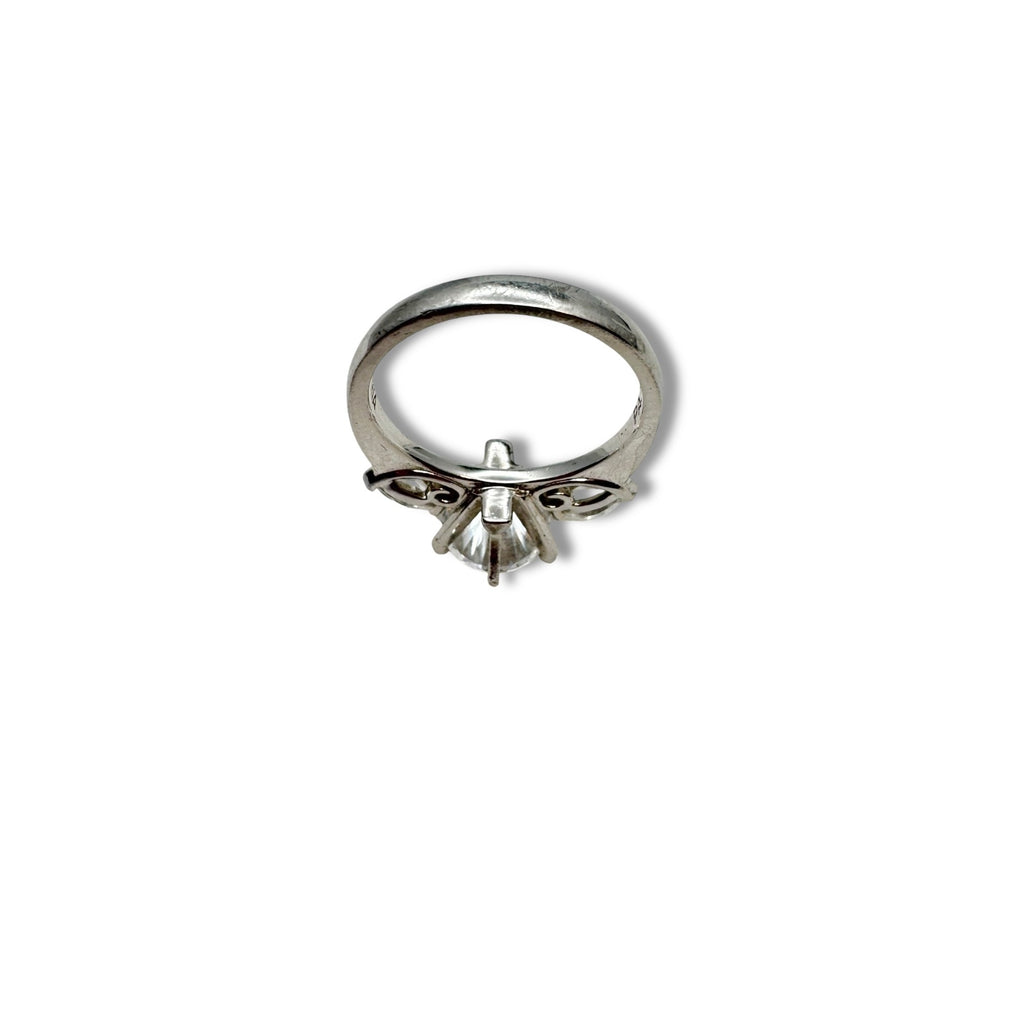 PAJ Sterling Silver Engagement Ring Cz Stone Size 7.5 4.51g Weight