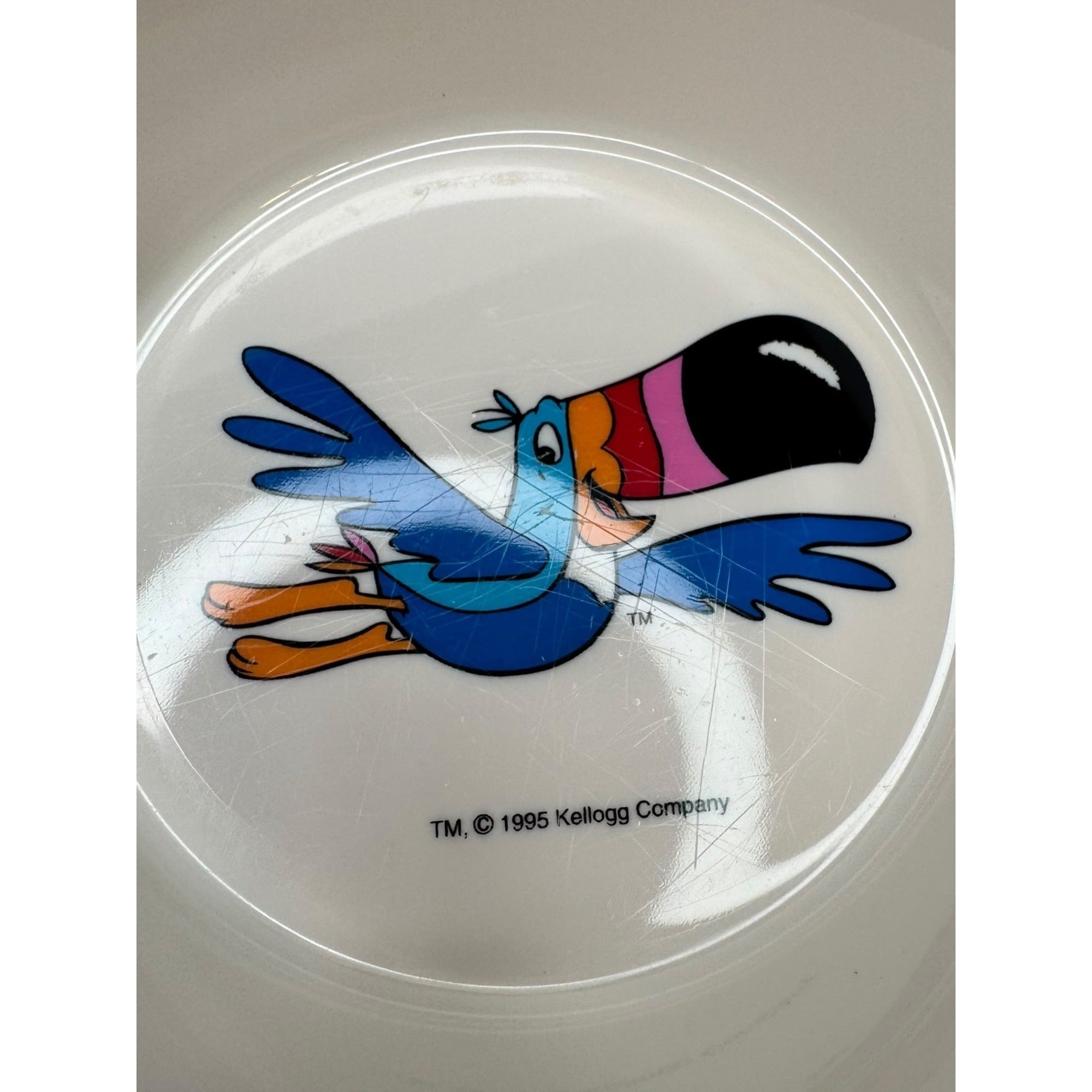 Kelloggs Toucan Sam 1995 Collectors Cereal Bowl