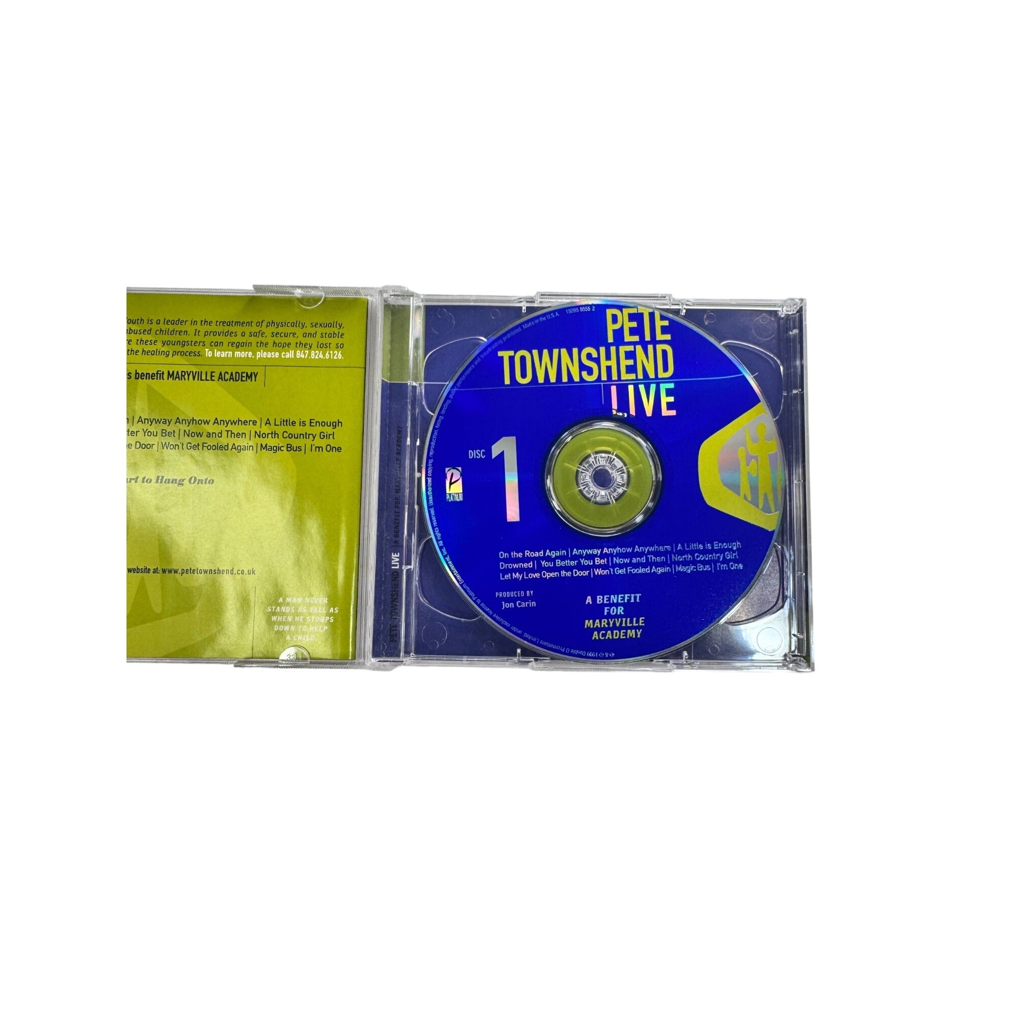 Pete Townshend Live 2-Disc CD Set Academy House Of Blues Chicago 1998
