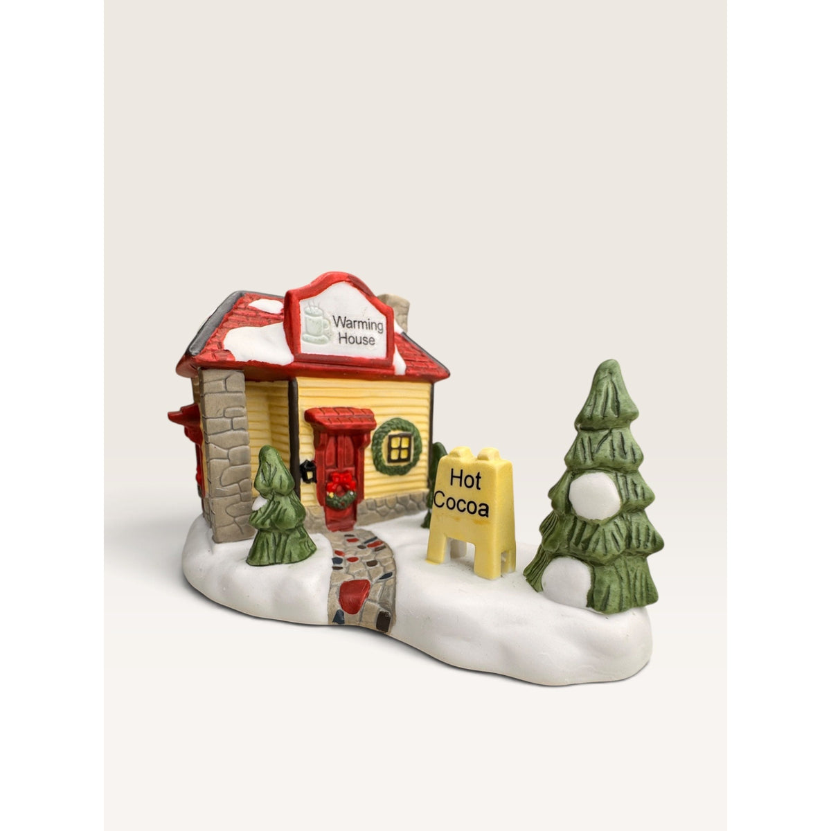 St. Nicholas Square Warming House Vintage Christmas Village Accessory 1997