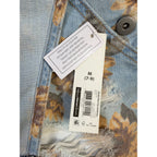 No Boundaries Sunflower Denim Shortalls Juniors M 7-9 Distressed Overalls NWT
