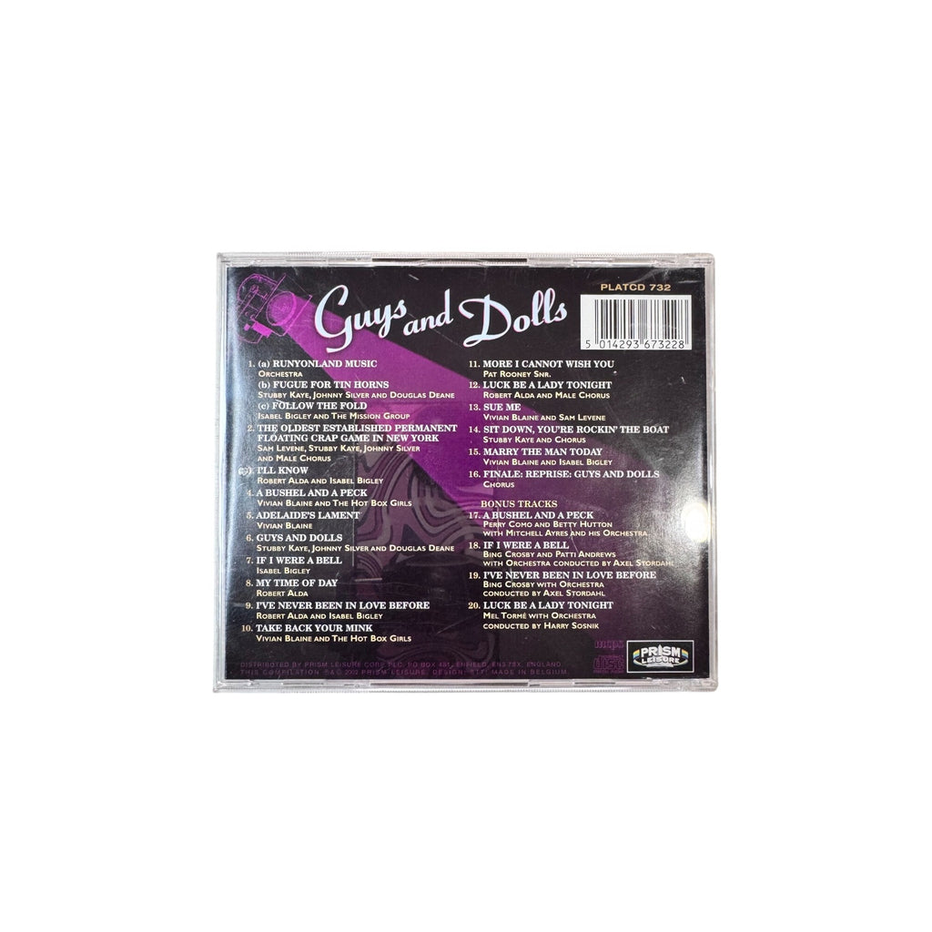 Guys And Dolls Original Broadway Cast Recordings 2002 CD Musical Theater