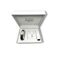 L & Co. Timepieces Gift Set With Watch Necklace & Earrings In Box