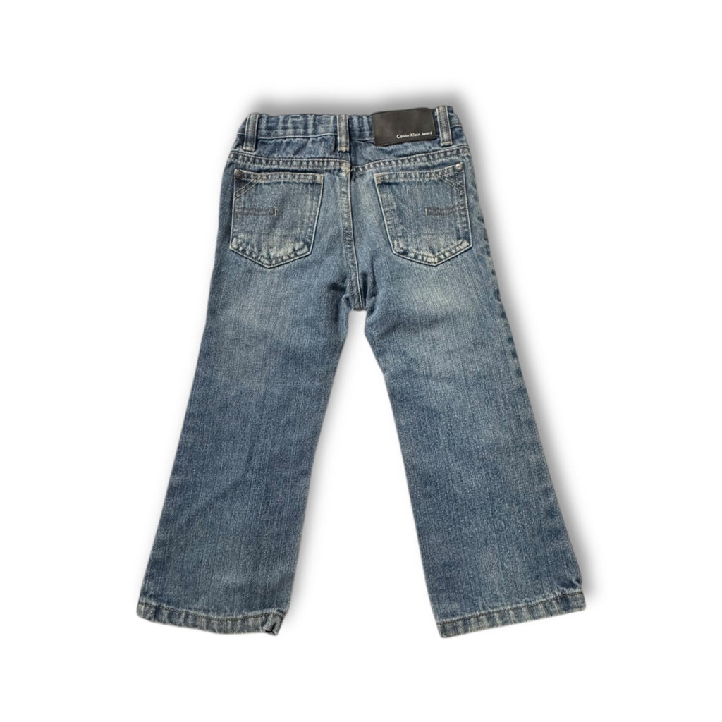 Calvin Klein Jeans 3T Distressed Straight Leg Denim Pants Boys Girls