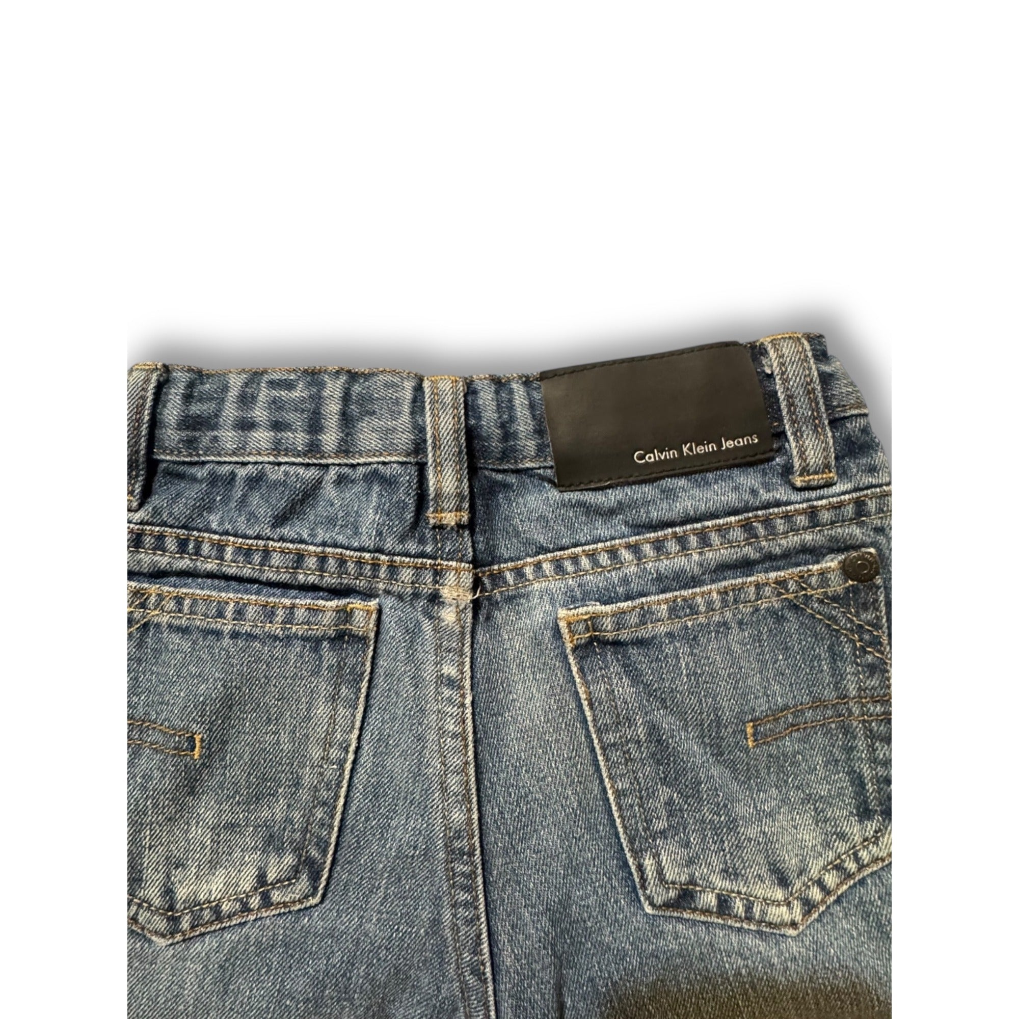 Calvin Klein Jeans 3T Distressed Straight Leg Denim Pants Boys Girls