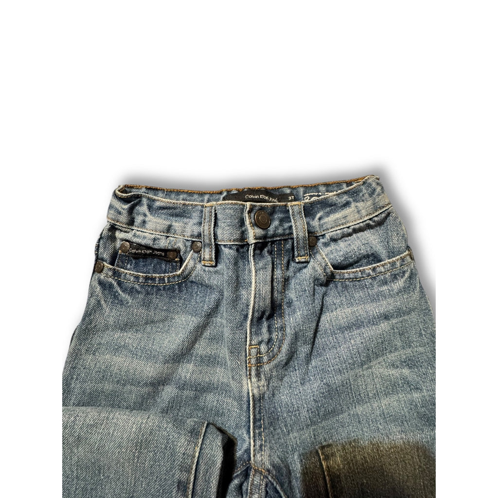 Calvin Klein Jeans 3T Distressed Straight Leg Denim Pants Boys Girls