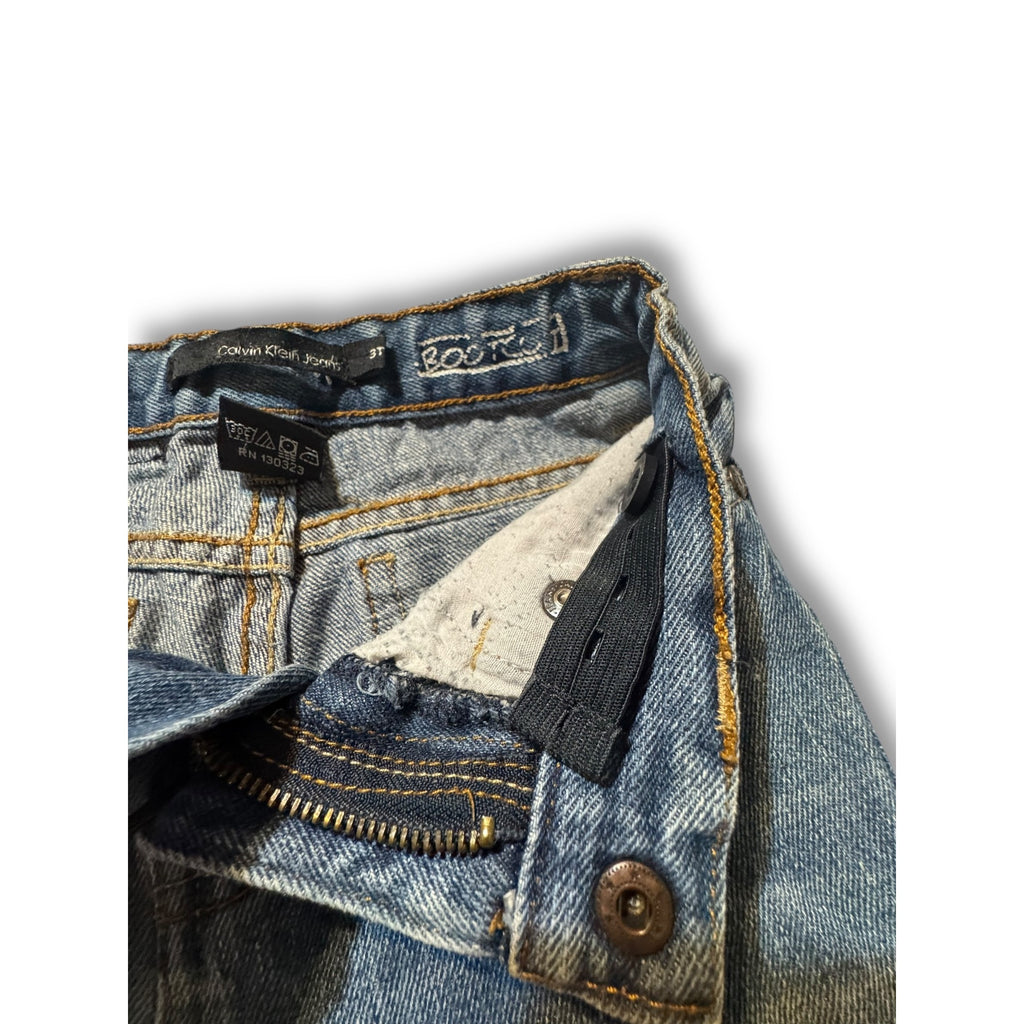 Calvin Klein Jeans 3T Distressed Straight Leg Denim Pants Boys Girls