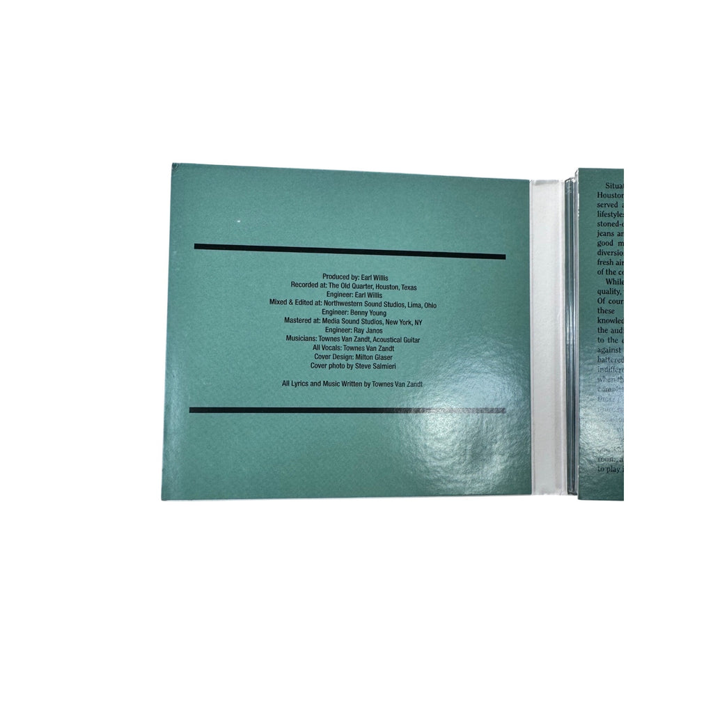 Townes Van Zandt Live At The Old Quarter Houston Texas 2008 CD Folk Country