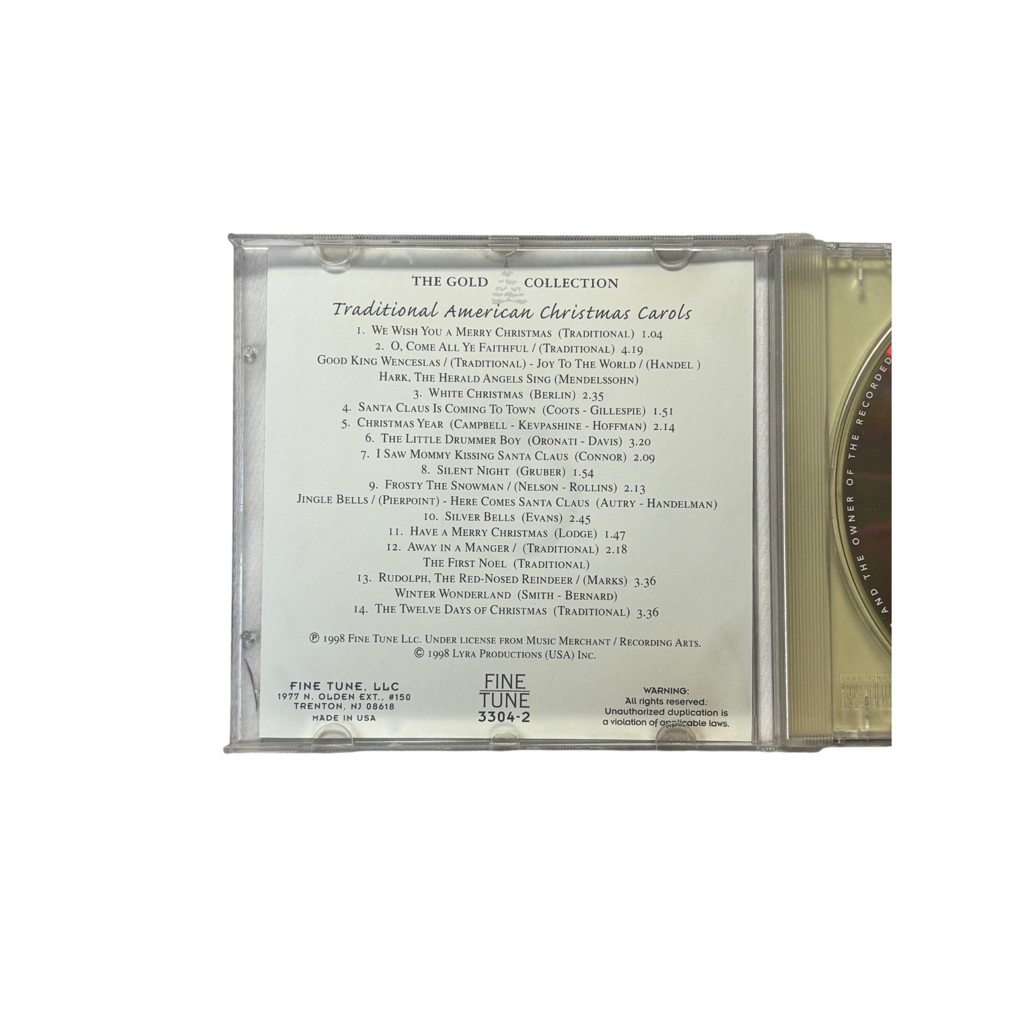 6Traditional American Christmas Carols By The Holly Singers CD 1998 Fine Tune USA