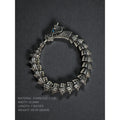 Dragon Stainless Steel Bracelet Blue Crystal Eyes Biker Link 2000s