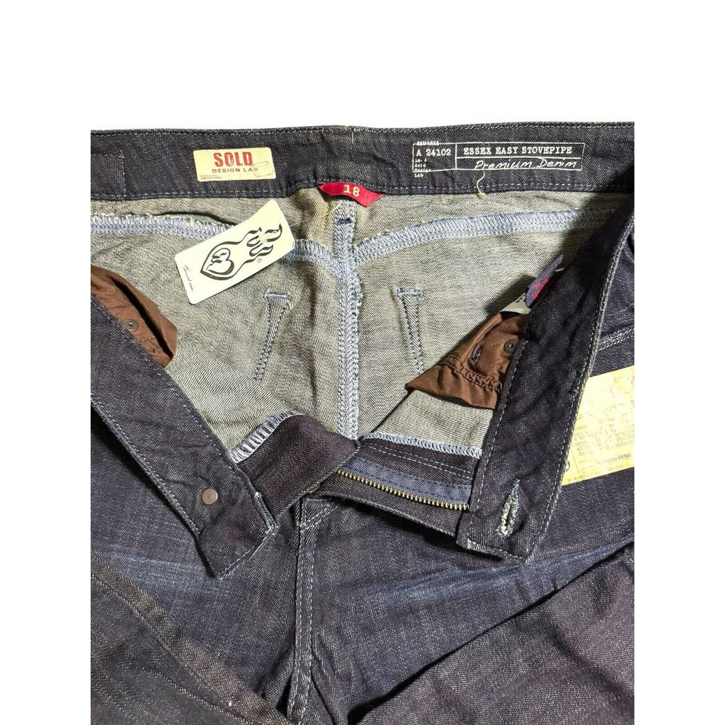 Torrid Sold Design Lab Stovepipe Jeans Womens 18 Dark Wash Premium Denim New