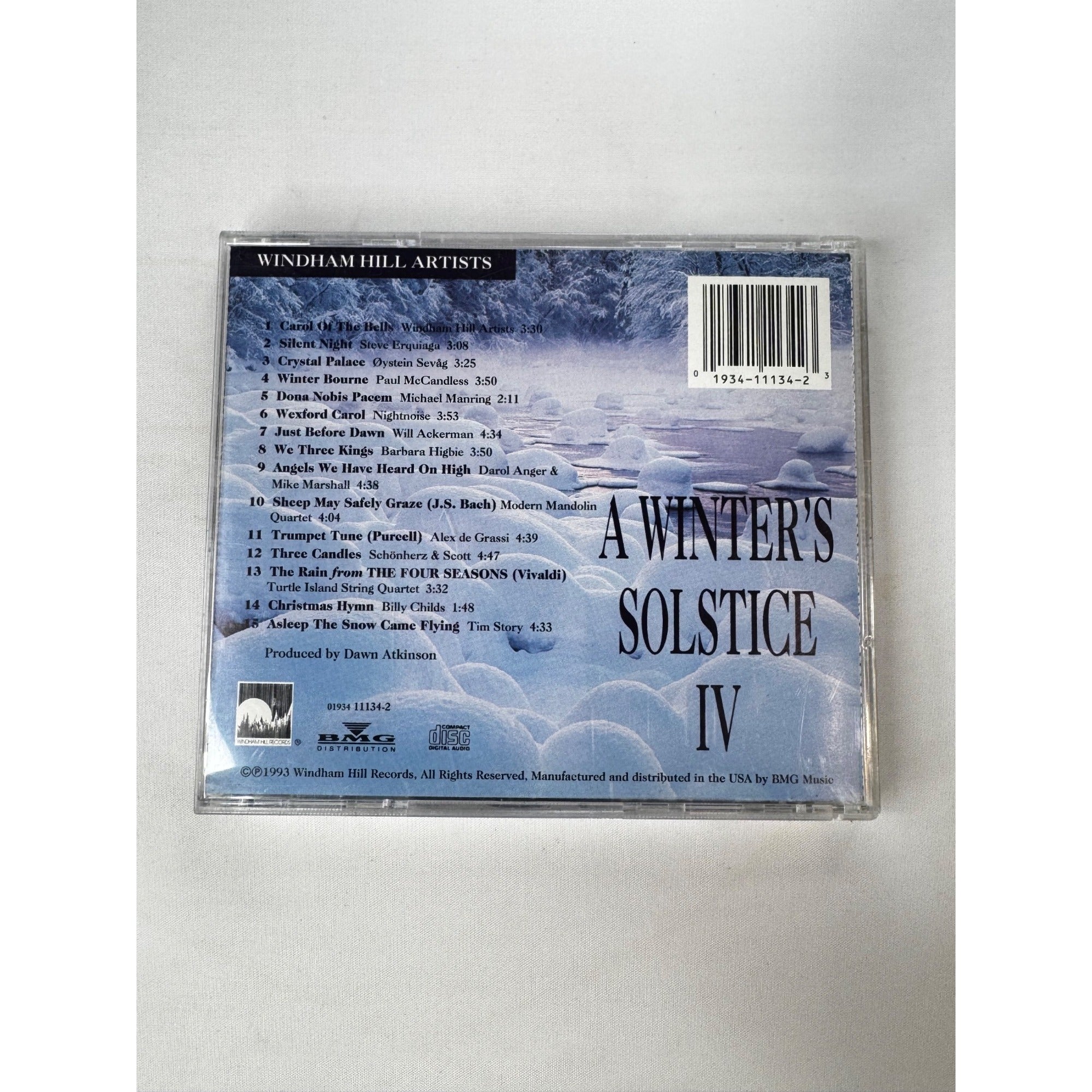 A Winters Solstice IV 1993 CD Windham Hill Artists Compilation Various Genres